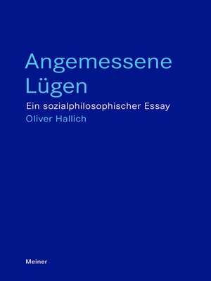 cover image of Angemessene Lügen